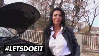 Bums Bus - Busty MILF Lady Paris Is Excited For A Great Outdoor Cock Riding Session