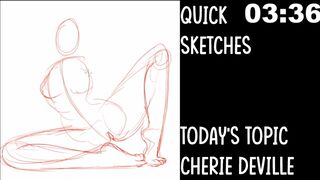 Cherie Deville speed drawing w/Hentaimasterart