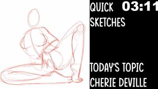 Cherie Deville speed drawing w/Hentaimasterart