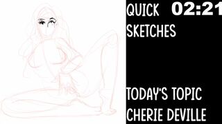Cherie Deville speed drawing w/Hentaimasterart