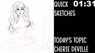 Cherie Deville speed drawing w/Hentaimasterart