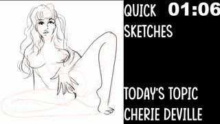 Cherie Deville speed drawing w/Hentaimasterart