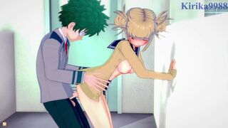 Himiko Toga and Izuku Midoriya have deep fucking behind the stairs. - My Hero Academia Hentai