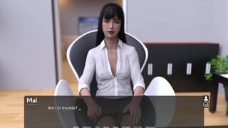 Pantyhoes: Big Boss Is Fucking And Talking With His Employees In His Office-Ep 4
