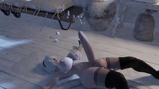 nier 2b futa - world's biggest & thickest monster cock with unstoppably huge cumshot!! ❤︎ 60fps