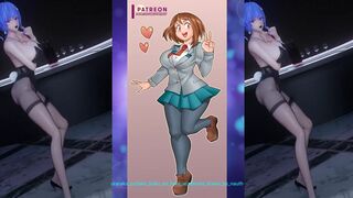 Hentai Anime HMV MMD Hot Babe strip show