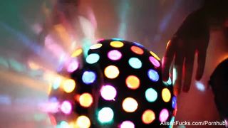 Alison Tyler's Super Sexy Disco Ball Solo Tease
