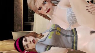 Jessica futa & Ashley having sex Until Dawn 3D