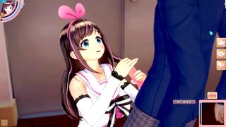 【エロゲーコイカツ！】VTuberキズナアイその2 仁王立ち手コキ特化版3DCG巨乳アニメ動画(バーチャルYoutuber)[Hentai Game Koikatsu! Kizuna AI(Anime
