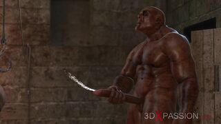Orgy in the Dungeon. 3D animation.