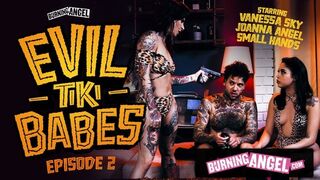 Burning Angel - Hot Joanna Angel And Her Tikki Girl Fuck Their Hostage Hard