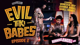 Burning Angel - Hot Joanna Angel And Her Tikki Girl Fuck Their Hostage Hard