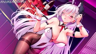Anime Hentai Uncensored This Bunny Girl Cosplay Shows Her Huge Breasts After Being Seduced