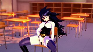 My Hero Academia: Busty Teacher Ms Midnight Fucks in classroom