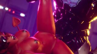 Space Demoness Loves Riding Huge Monster Alien Cocks 3D Porn Game Subverse