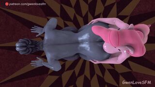 Pinkie Pie Futa fucks Liara T'soni (SFM Animation)