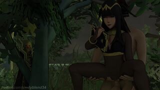 Tharja fucked by a bandit while Robin watches - Fire Emblem Awakening 3d Hentai