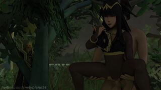 Tharja fucked by a bandit while Robin watches - Fire Emblem Awakening 3d Hentai