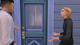 A young naive boy invites a stranger to his home. (The Sims 4)