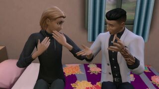 A young naive boy invites a stranger to his home. (The Sims 4)