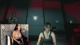 Dumb bitch goes crazy & pulls out tits losing game