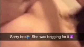 Snapchat Cuckold Collection Gangbang My Gf Sent Me. They Got Her Pregnant.