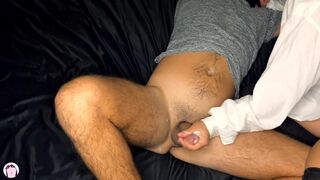 FUCKING A HAIRY FRENCH YOUTUBER - DOUBLE CUMSHOT