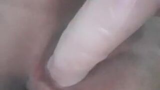 My horny friend's whore sends me a video on WhatsApp masturbating