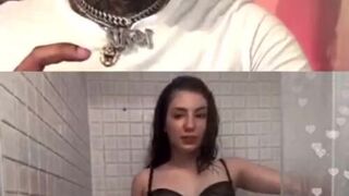 WHITE GIRL GROUPIE PUTS ON A SHOW FOR RAPPER GOLD GAD ON INSTAGRAM LIVE