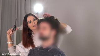 Hairdresser by Jeny Smith : A guy thought he is model for youtube video