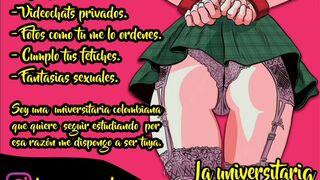 Tetas y vagina rosaditas colombiana juegan en video si quieres mas instagram: la_universitaria_1