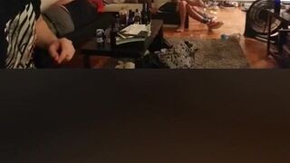 Periscope. Blowjob in front of the boy's father