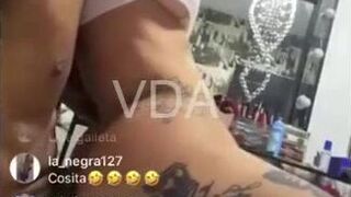 Mami Jordan 23 sucking and sucking cock in an Instagram Live