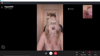 HOT Mature MILF Blows & Shags Pizza Man, While on Skype Call to hubby!  British Amateur Cuckold x