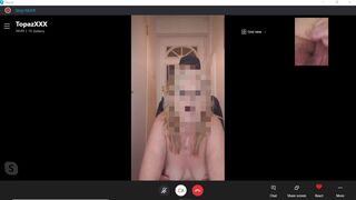 HOT Mature MILF Blows & Shags Pizza Man, While on Skype Call to hubby!  British Amateur Cuckold x