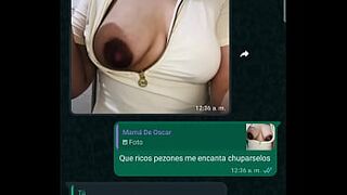 WHATSAPP CHAT WITH MY FRIEND SON OSCARIN'S MOM