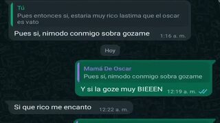 WHATSAPP CHAT WITH MY FRIEND SON OSCARIN'S MOM