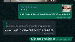 WHATSAPP CHAT WITH MY FRIEND SON OSCARIN'S MOM