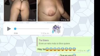 My Aunt got horny, she sent me pictures due to an accident and ended up confessing that she wanted to try my cock