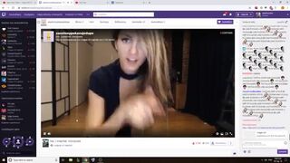 Teen girl masturbates on Twitch