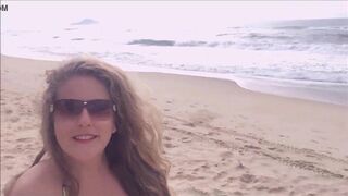 Looking for a deserted beach on the island of Florianopolis Brazil, there is always a whoring - Kellenzinha YouTuber hotwife amadora