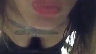 Hot tattooed dancing funk and taking off her panties on periscope