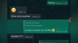 CONVERSATION WITH MY FRIEND'S MOTHER THROUGH WHATSAPP MORE VIDEO COGIENDOMELA PART 1