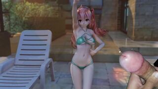 [MMD] Masturbating to cute anime girl (Cum Tribute #43)