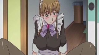 Hot Maid In A Naked Apron Pleases Master