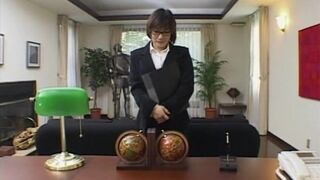 Hot Japanese Secretary blowjob his boss