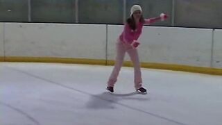 Little April And Her Solo Performance At The Skating Ring