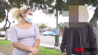 Cheating girlfriend is discovered in public by youtuber from badabun, ends up with her partner and gets fucked by BAANDIDA