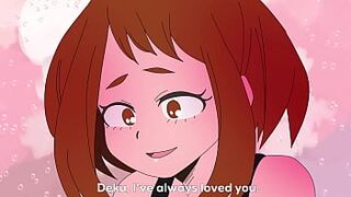 Uraraka is fucked by Midoriya after she declares her love for him