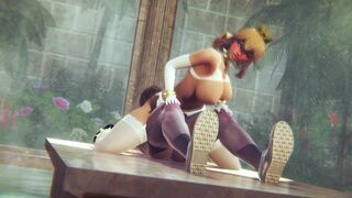 Princess Peach has such huge tits | 3D Hentai (PART 2)